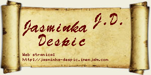 Jasminka Despić vizit kartica